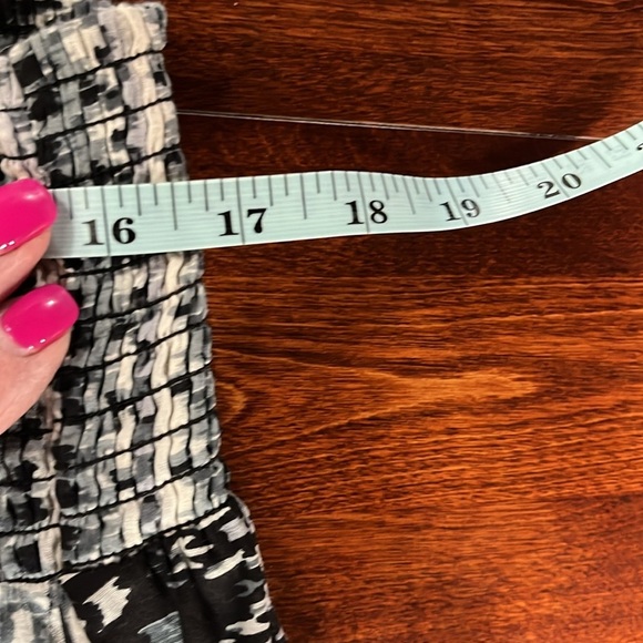 Chelsea & Theodore Womens Skirt XL Blue White Pull-On Stretch Waist Maxi Layers - Picture 8 of 10